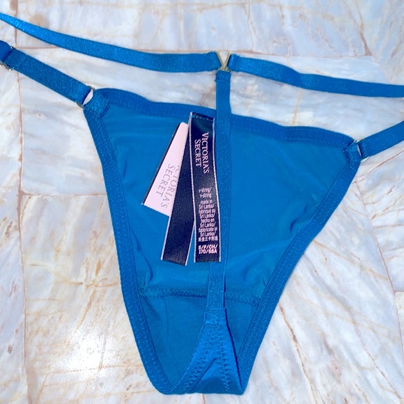 V-String Very Sexy Thong Panty Lace G-String Satin Silky No Show Seamless Small - Picture 9 of 9